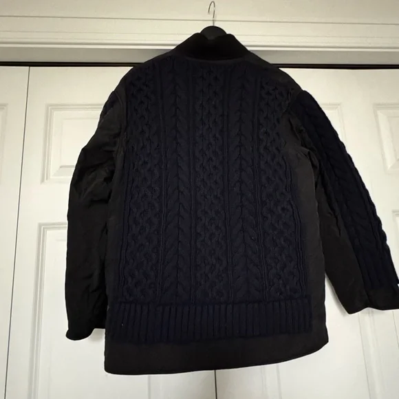 Rag & Bone Winnie Mixed Media Jacket. XS. Black and navy. - Picture 5 of 6